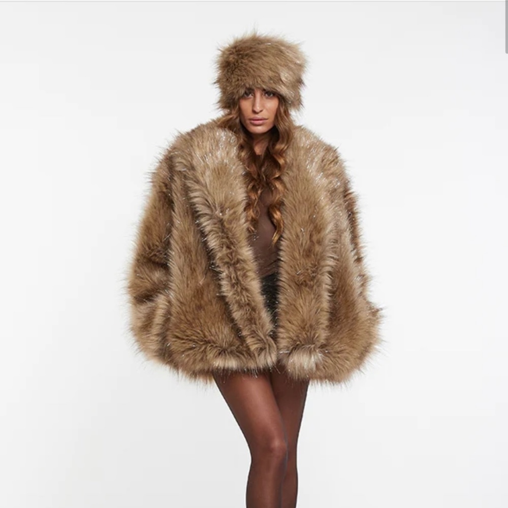 Faux fur jacket